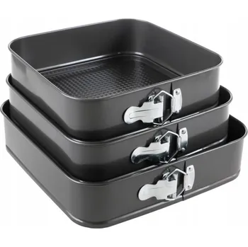 Forma na pečení BLACHA TORTOWNICA FORMA DO PIECZENIA SADA 3 KUSŮ 20/22/24 cm - NA KOLÁČE, DORTY, ZAPÉKANÉ POKRMY