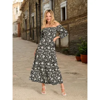 Dámská móda Sinsay - Šaty s květinovým vzorem - vícebarevná - ZB857-MLC - ZB857-MLC-XS-1