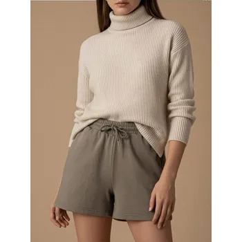 Dámská móda Sinsay - Teplákové kraťasy - hnědá - 113AC-84X - 113AC-84X-XS