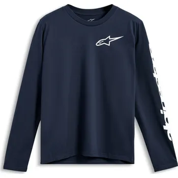 Pánské tričko triko TRACKSIDE CSF dlouhý rukáv, ALPINESTARS (modrá)