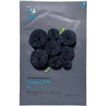 Pleťová maska Holika Holika Pure Essence Mask Sheet Charcoal - Plátýnková maska s aktivním uhlím 23 ml