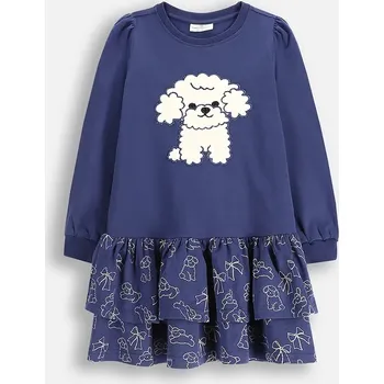 Dámské šaty Dětské šaty s bavlnou Coccodrillo ZC5129102FGK námořnická modř 59X, vel. 116