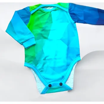 Kojenecký body Dětské body s dlouhým rukávem 68 74 Velikost: 68/74 geo ombré Dětské body