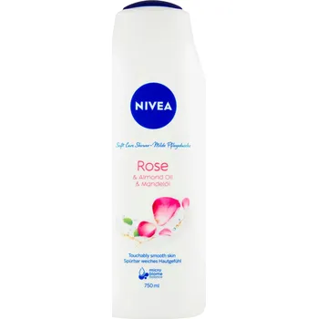 Koupelová kosmetika Nivea Rose & Almond oil sprchový gel, 750 ml