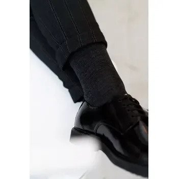 Pánské oblečení Ponožky Steven art.130 poloviční froté Merino Wool 41-46 hnědá melanž 41-43