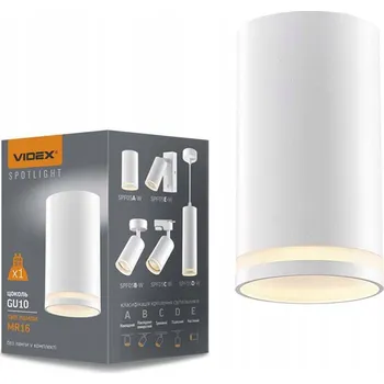 Stropní přisazené svítidlo Videx 30 W GU10 10 cm bílé