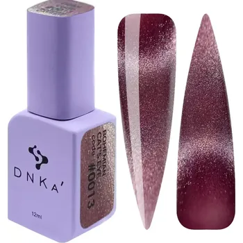 Lak na nehty DNKa' - Bohemian CAT EYE 0013 - 12ml - gel lak - červená
