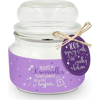 Svíčka Nekupto DC7 Dárková svíčka NEJLEPŠÍ KAMARÁDKA d030053