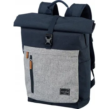 Batoh Travelite 20-40 l polyester s prostorem pro notebook marine/grau
