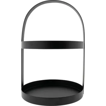 Bastion Collections Etažér velký kovový kulatý, černý b480072