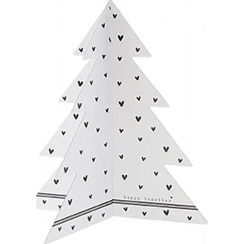 Bastion Collections Dekorace Xmas TREE - HEARTS, malý 15 cm b420078