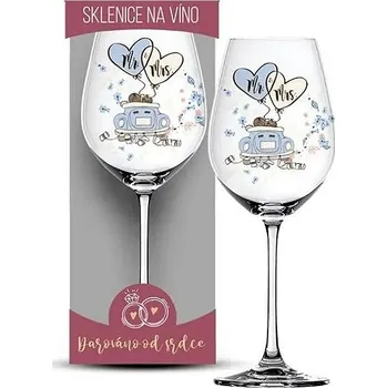 Sklenice Nekupto Sklenice na víno MR & MRS, 7501047