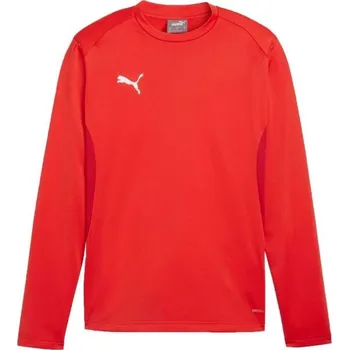 Pánská mikina Pánská sportovní mikina Puma TEAMGOAL TRAINING SWEAT M Červená, Bílá