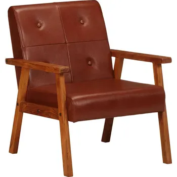 Obývací pokoj Křeslo hnědé pravá kůže IM_247641