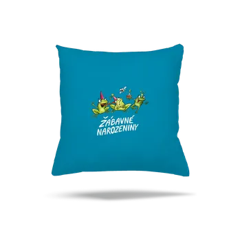Polštář Bastard Žábavné narozeniny polštář Blue Turquoise