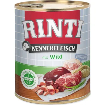 Krmivo pro psa Konzerva Rinti Kennerfleisch Adult zvěřina 800g-KARTON