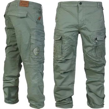 Pánské kalhoty kalhoty Yakuza Premium Selection cargo 3953 zelené olivové Velikost: 4XL