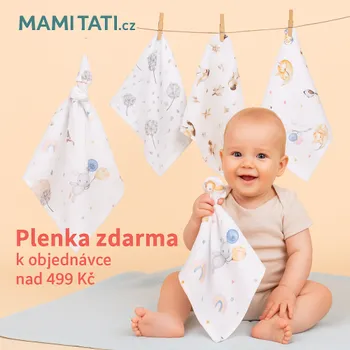 látková plena Tetrová plenka Basic 70x80cm - různé vzory, 1ks