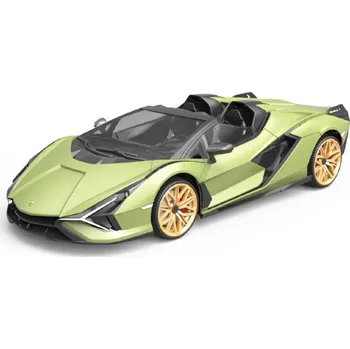 RC model auta RE.EL Toys RC auto Lamborghini Sian 1:12 zelená metalíza, proporcionální RTR LED 2,4GHz
