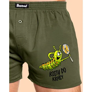 Trenýrky Bastard Rostu do krásy pánské trenky Khaki