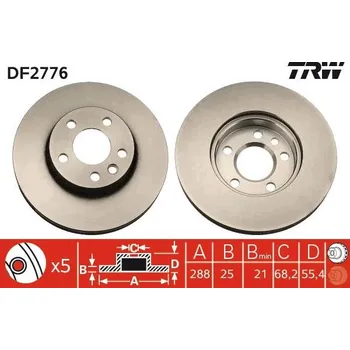 Brzdový kotouč Brzdový kotouč LUCAS DF2776