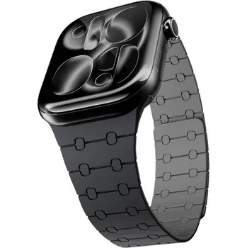 Epico Magnetic+ Silicone na Apple Watch SE (44mm)/Series 1-9 (42/44/45mm) 10-11 (46mm)/Ultra (49mm) (63418101300005) černý
