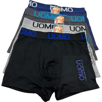 Pánské spodní prádlo Uomo Pánské boxerky balení po 3 kusech Barva: Černá, Velikost: XL