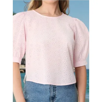 Dámská móda Sinsay - Košilová halenka - pastelová růžová - 626DA-03X - 626DA-03X-XS