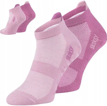 Pánská móda Zooksy protiskluzové ponožky s ABS růžové velikost 41-46