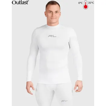 Pánské termoprádlo Redline termoaktivní pánské triko s dlouhým rukávem MARS 2.0 Outlast bílé L