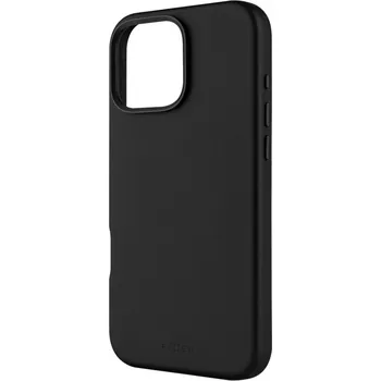 Pouzdro na mobilní telefon Kožený zadní kryt FIXED MagLeather s podporou MagSafe pro Apple iPhone 16 Pro Max, černý