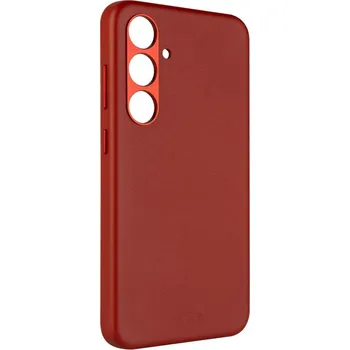 Pouzdro na mobilní telefon Kožený zadní kryt FIXED MagLeather s podporou MagSafe pro Samsung Galaxy S24+, červený