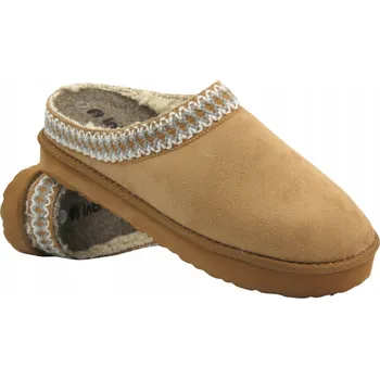 Dámská obuv Teplé dámské pantofle domácí s kožíškem, uzavřené, camel barva Inblu FX-21, velikost 37