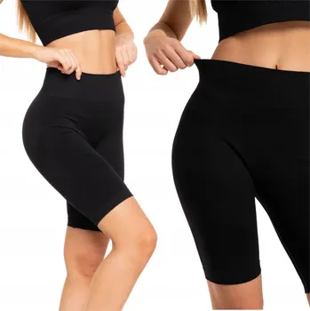 Dámské legíny Sportovní bezešvé legíny kraťasy dámské s vysokým pasem Push-Up MORAJ S/M