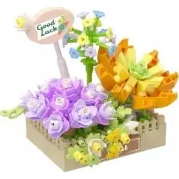 ostatní stavebnice KOCO Stavební kostky Stavebnice Fialový květináč 295 dílů 02087 69736760