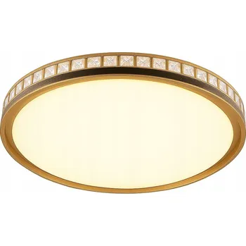 LED stropní svítidlo svítidlo NÁSTĚNNÝ 42 W 50 cm ČERNÉ ZLATO