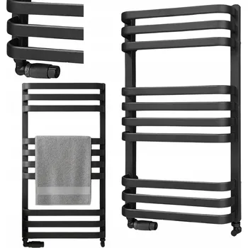 Radiátor Koupelnový radiátor LUXRAD Piatto 72,6x43 cm ZBD černý 326W