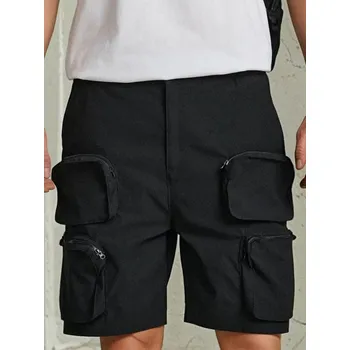 Pánské oblečení Sinsay - Kraťasy cargo - černá - 134EV-99X - 134EV-99X-32