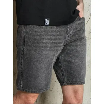 Pánská móda Sinsay - Džínové kraťasy jogger - šedá - 9896S-90J - 9896S-90J-28