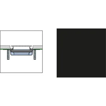 sprchový žlab Rošt Profilpas FLAT COVER XPF/100 černá matná
