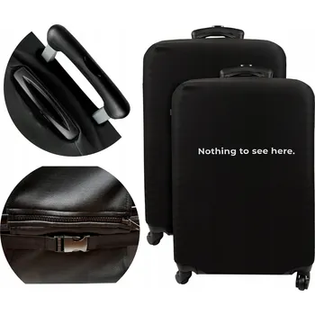 2x Obal na kufr Sillar s motivem nothing to see here 73x50x30 cm L