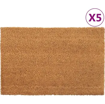vidaXL Rohožky před dveře 5 ks přírodní 40 x 60 cm kokosové vlákno [155598]