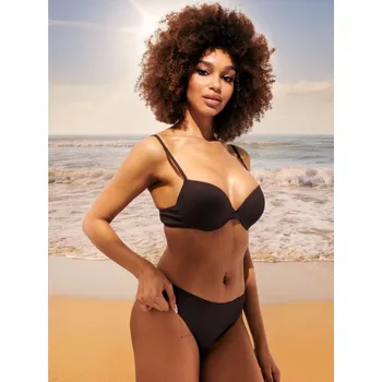 Dámské spodní prádlo Sinsay - Spodní díl bikin - tmavě hnědá - 654AO-89X - 654AO-89X-XS-1