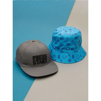 Chlapecké spodní prádlo Sinsay - Sada 2&nbsp;čepic - šedá - 671DH-90X - 671DH-90X-M