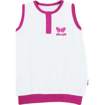 Kojenecké oblečení Nicol Tunička kr.rukáv vel. 68, bílá