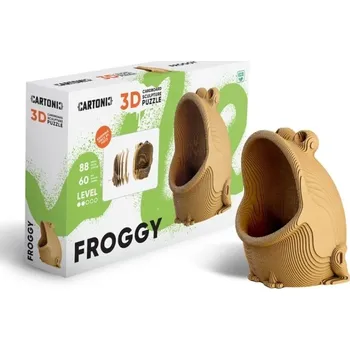 Puzzle Cartonic 3D PUZZLE - FROGGY, 88 dílků, LEVEL2 g510070
