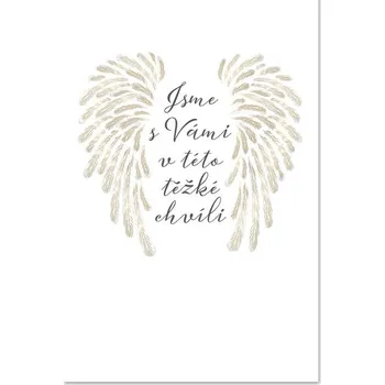 Ditipo Blahopřání H - Kondolence JSME S VÁMI (křídla) 6890524