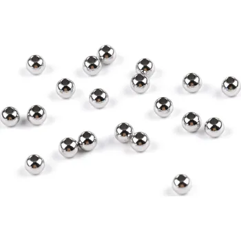 Materiál na výrobu šperku Korálky z nerezové oceli Ø4 mm - 10 ks