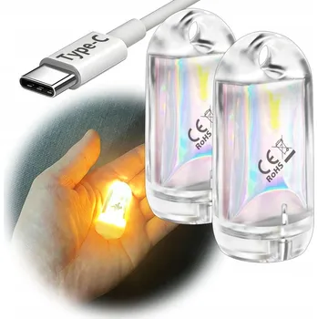 Svítilna SROOS USB LED Svítilna Vodotěsná Camping EDC Klíčenka IPX7