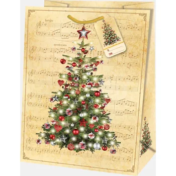 Dárková taška Alvarak Dárková taška TJ - VÁNOČNÍ STROMEČEK zlatý 7930038